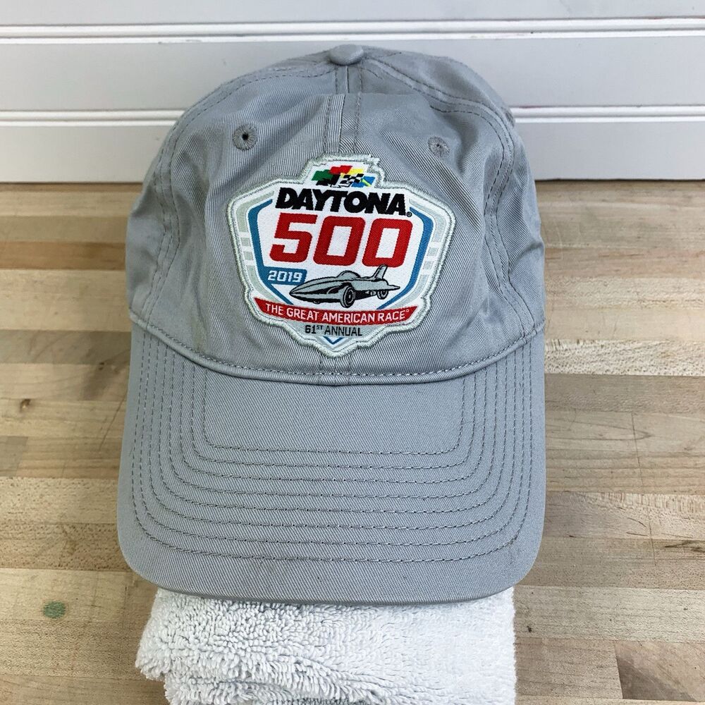 2019 Daytona 500 Embroidered Hat Cap Fanatics Slide Buckle Strap Nascar Racing